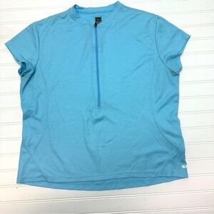 REI Women's Blue Short Sleeve CYCLE TOP XL